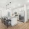 Kitchen with island and stainless steel appliances